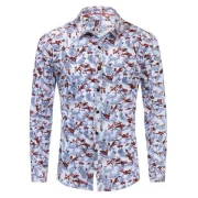 Floral Printed eisure ong Sleeves Shirt - Fansmadedirect
