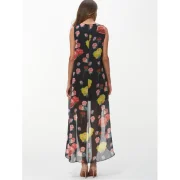 Flower High Low Asymmetrical Dress - Night Fansmadedirect