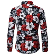 Flower Pattern Long Sleeves Shirt - Fansmadedirect