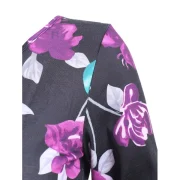 Flower Print A Line Casual Dress - Fansmadedirect