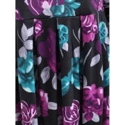 Flower Print A Line Casual Dress - Fansmadedirect
