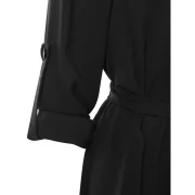 Full Sleeve Button Up Dress - Black Fansmadedirect