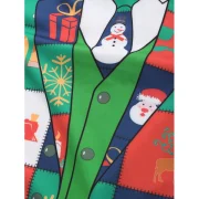 Funny Christmas Elements Blazer Print Hoodie - Fansmadedirect