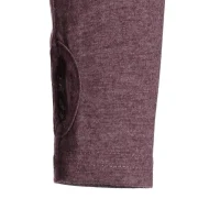 Glove Sleeve Contrast Heathered Drawstring Cowl Neck T-shirt - Firebrick Fansmadedirect