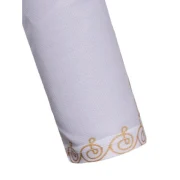 Golden Printed Long Sleeve T-shirt - White Fansmadedirect