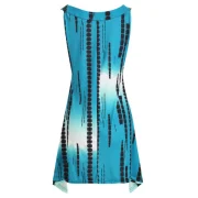 Guipure Lace Longline Casual Tank Top - Greenish Blue Fansmadedirect