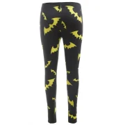 Halloween Bats Print lim Leggings - Black Fansmadedirect
