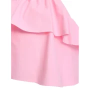 Halter Flounce Flower Bikini Set - Pig Pink Fansmadedirect