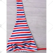 Halter Neck American Flag Bikini Set - Fansmadedirect