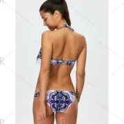 Halter Print Padded Bikini et - Fansmadedirect