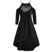 High ow Cami Cold Shoulder T Shirt - Black Fansmadedirect