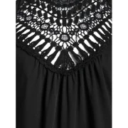 High ow Cami Cold Shoulder T Shirt - Black Fansmadedirect