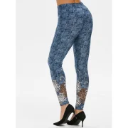 High Rise Tribal Print Jeggings - Blue Koi Fansmadedirect