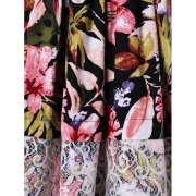 High Waist Sleeveless Printed Dress - Fansmadedirect