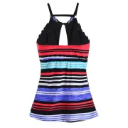 Hollow Out triped wim Top - Fansmadedirect