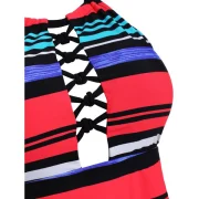 Hollow Out triped wim Top - Fansmadedirect