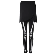 keleton Printed kirt Leggings - Black Fansmadedirect