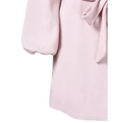 Keyhole Back Long Sleeve Dress - Light Pink Fansmadedirect