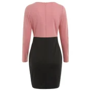 Keyhole equins Bodycon Dress - Light Coral Fansmadedirect