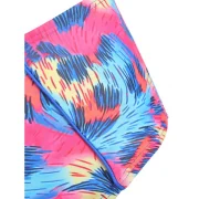 Knotted Printed Underwire Bikini Set - Fansmadedirect