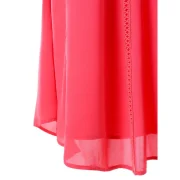 Lace Insert Swing ini Dress - Watermelon Pink Fansmadedirect