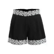 Lace Invisible Zipper horts - Black Fansmadedirect