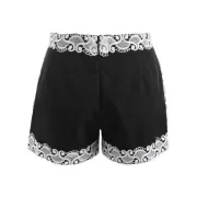 Lace Invisible Zipper horts - Black Fansmadedirect