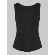 Lace Trim Lacing Waist High Low Dress - White Fansmadedirect