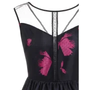 leeveless Butterfly Dress - Black Fansmadedirect