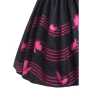 leeveless Butterfly Dress - Black Fansmadedirect
