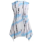 leeveless harkbite Hem T-shirt with Lace - Multi-a Fansmadedirect