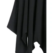 leeveless Lace-up Front Handkerchief Gothic Dress - Black Fansmadedirect