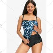 Leopard Printed Spaghetti Strap Tankini - Fansmadedirect