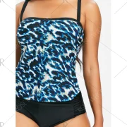 Leopard Printed Spaghetti Strap Tankini - Fansmadedirect