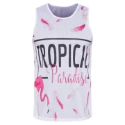 Letter Printed Casual Tank Top - White Fansmadedirect