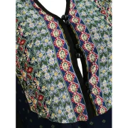 Long leeve Casual Print Dress - Midnight Blue Fansmadedirect