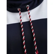 Long Sleeve Casual Contrast Dress - Fansmadedirect