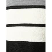 Long Sleeve Color Block Striped Sweater - Gray Fansmadedirect