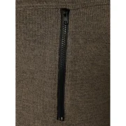 Long Sleeve Zipper Drawstring Hoodie - Taupe Fansmadedirect