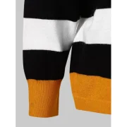 Loose Color Block Striped Sweater - Multi-a One Fansmadedirect