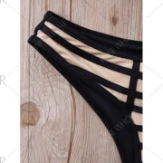 Low Cut Halter Ladder Bikini - Fansmadedirect