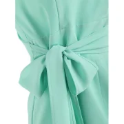 Low Cut leeveless Chiffon Dress - Aquamarine Fansmadedirect