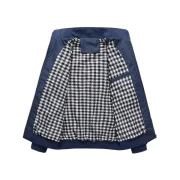 Male Overcoat Casual Solid Slim Stand Collar Zipper Men Jackets - Black Fansmadedirect