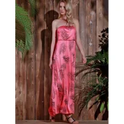 Maxi trapless Print ummer Prom Dress - Watermelon Red Fansmadedirect