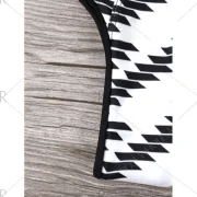 Monochrome Halter Bikini Set - White And Black Fansmadedirect