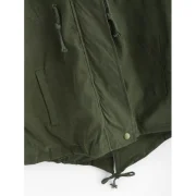 New Cotton-padded Thicken Berber Fleece Coat Frock Overcoat - Army Green One Fansmadedirect