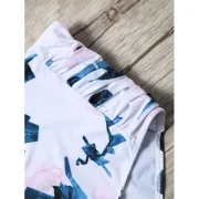 Off houlder Printed High Waisted Bikini et - White Fansmadedirect