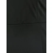 Off Shoulder Fringed Sleeve Fitted Dress - Black Fansmadedirect