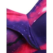 Off Shoulder Pumpkin Bat ulticolor Halloween Dress - Fansmadedirect