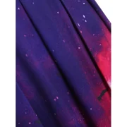 Off Shoulder Pumpkin Bat ulticolor Halloween Dress - Fansmadedirect